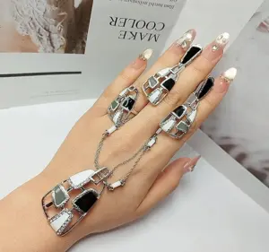 Набор стильной бижутерии ERP-0108-s-blackwhite