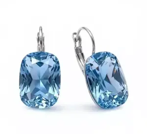 Серьги с цветными кристаллами Swarovski E-6836-s-london